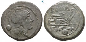 Anonymous circa 215-212 BC. Rome. Uncia Æ
