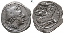 Anonymous circa 214 BC. Mint in Sicily. Semuncia Æ