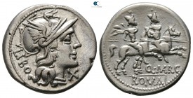 Q. Marcius Libo. 148 BC. Rome. Denarius AR