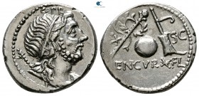 Cn. Lentulus 76-75 BC. Spain (?). Denarius AR