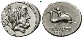 L. Lucretius Trio. 76 BC. Rome. Denarius AR