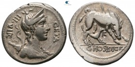 C. Hosidius C. f. Geta 68 BC. Rome. Denarius AR
