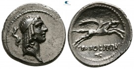 C. Calpurnius Piso L.f. Frugi 67 BC. Rome. Denarius AR