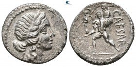 Julius Caesar 49-48 BC. Military mint traveling with Caesar in North Africa. Denarius AR