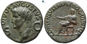 Augustus 27 BC-AD 14. Struck under Gaius (Caligula). Rome. As Æ