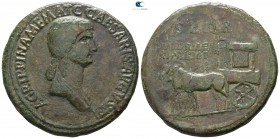 Agrippina Senior  AD 37-41. Rome. Sestertius Æ