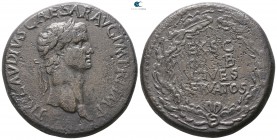 Claudius AD 41-54. Struck AD 41/2. Rome. Sestertius Æ