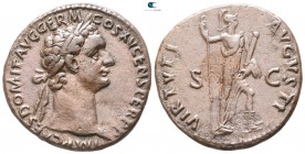 Domitian AD 81-96. Struck AD 90/1. Rome. As Æ
