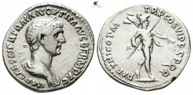 Trajan AD 98-117. Struck AD 116/7. Rome. Denarius AR