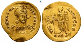 Anastasius I AD 491-518. Struck circa AD 498-518. Constantinople. 5th officina. Solidus AV