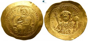Constantine IX Monomachus. AD 1042-1055. Constantinople. Histamenon Nomisma AV