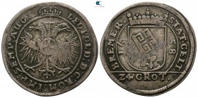 Germany. Bremen.  AD 1658-1658. 24 Grote 1658