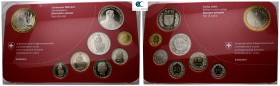 Swiss.  AD 1849-2018. Mint set 2014