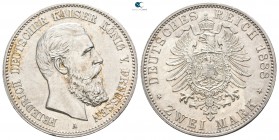 Germany . Berlin. Friedrich III AD 1888. 2 Mark 1888