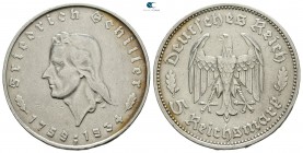 Germany. Stuttgart.  AD 1933-1945. 3rd Reich. 5 Reichsmark 1934