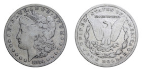 AMERICA DOLLARO 1884 MORGAN AG. 26,05 GR. MB+