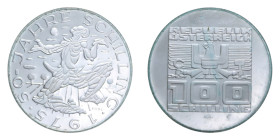 AUSTRIA 100 SCHILLING 1975 AG. 23,91 GR. PROOF (PATINATA)