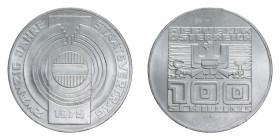 AUSTRIA 100 SCHILLING 1975 AG. 23,93 GR. qFDC (SEGNETTI)