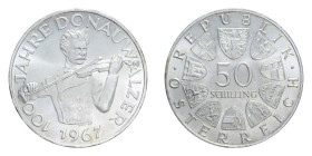 AUSTRIA 50 SCHILLING 1967 AG. 20,06 GR. FDC