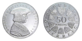 AUSTRIA 50 SCHILLING 1969 AG. 20,02 GR. PROOF