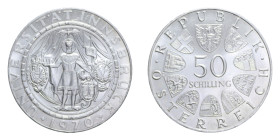 AUSTRIA 50 SCHILLING 1970 AG. 20,02 GR. FDC