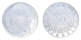 AUSTRIA 50 SCHILLING 1970 AG. 20,10 GR. PROOF (PATINATA)