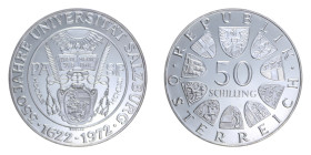 AUSTRIA 50 SCHILLING 1972 AG. 20,09 GR. PROOF