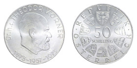 AUSTRIA 50 SCHILLING 1973 AG. 20,09 GR. FDC (COLPETTO)