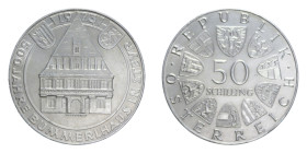AUSTRIA 50 SCHILLING 1973 AG. 20,13 GR. qFDC (SEGNETTI)
