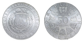 AUSTRIA 50 SCHILLING 1974 AG. 19,89 GR. FDC (SEGNETTI)