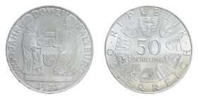 AUSTRIA 50 SCHILLING 1974 AG. 19,92 GR. FDC