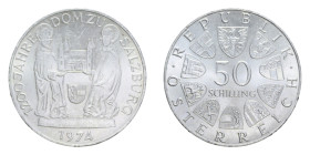 AUSTRIA 50 SCHILLING 1974 AG. 20 GR. qFDC/FDC (SEGNETTI)