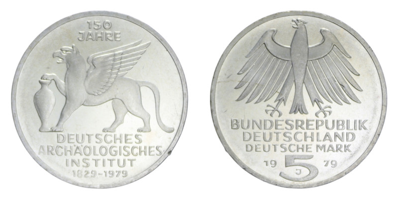 GERMANIA 5 MARK 1979 J AG. 11,2 GR. qFDC (SEGNETTI)