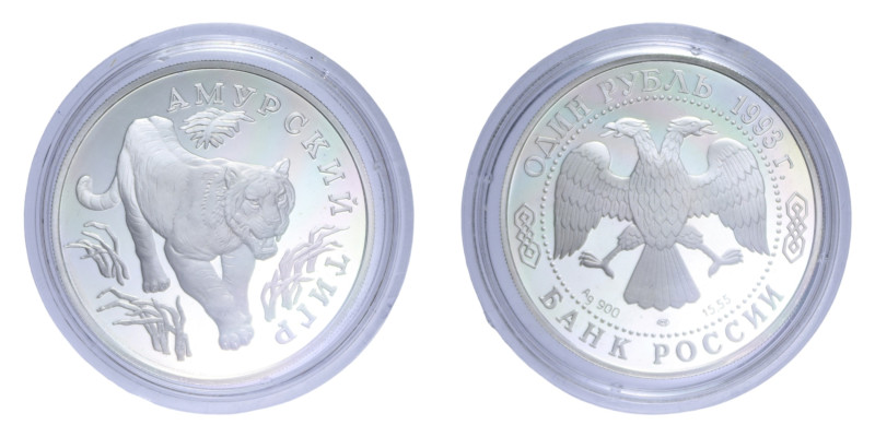 RUSSIA RUBLO 1993 AG. 15,5 GR. PROOF