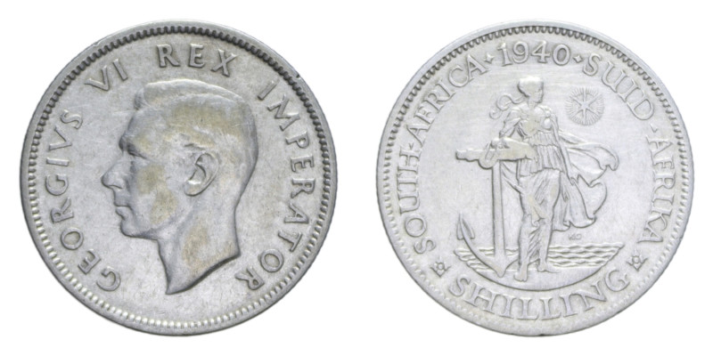 SUD AFRICA GIORGIO VI SHILLING 1940 AG. 5,58 GR. BB