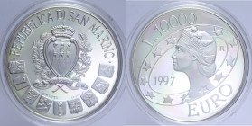 10000 LIRE 1997 AG. 22 GR. IN COFANETTO PROOF
