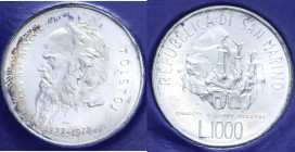 1000 LIRE 1978 AG. 14,6 GR. IN FOLDER FDC