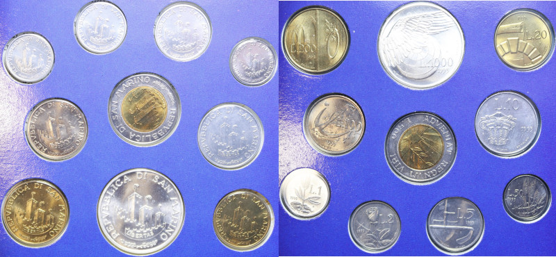 SERIE IN LIRE 1993 CON AG. IN FOLDER FDC