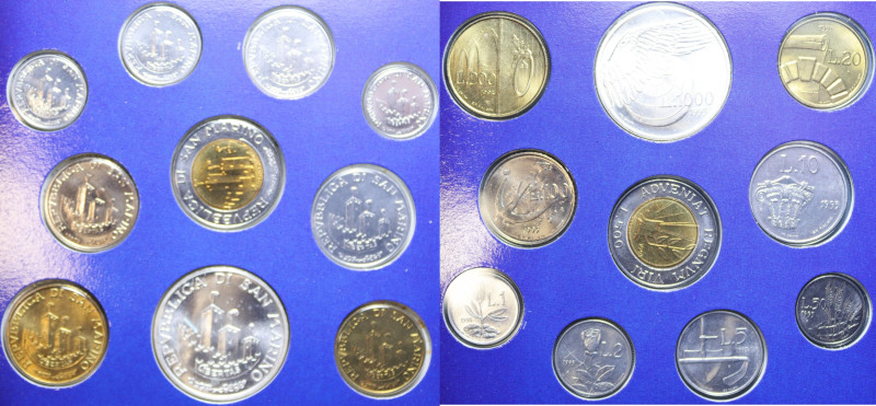 SERIE IN LIRE 1993 CON AG. IN FOLDER FDC