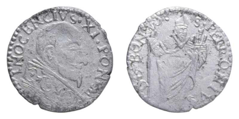 BOLOGNA INNOCENZO XI (1676-1689) MURAIOLA MI. 1,33 GR. MIR. 2049/1 C BB