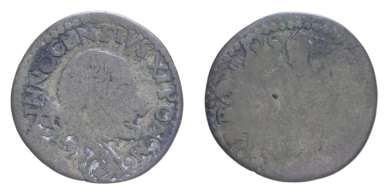 BOLOGNA INNOCENZO XI (1676-1689) MURAIOLA MI. 1,20 GR. MIR. 2049/1 C MB