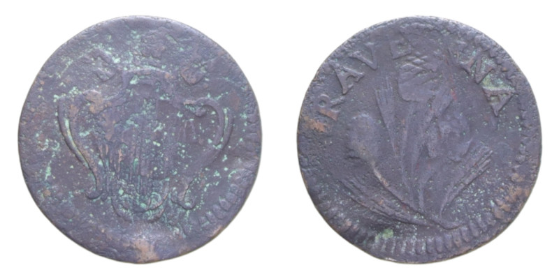 RAVENNA BENEDETTO XIV (1740-1758) QUATTRINO CU. 1,33 GR. MIR. 2684/1 R MB-BB