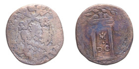 ROMA CLEMENTE VIII (1592-1605) QUATTRINO DEL GIUBILEO CU. 3,52 GR. MIR. 1457/2 R MB-BB