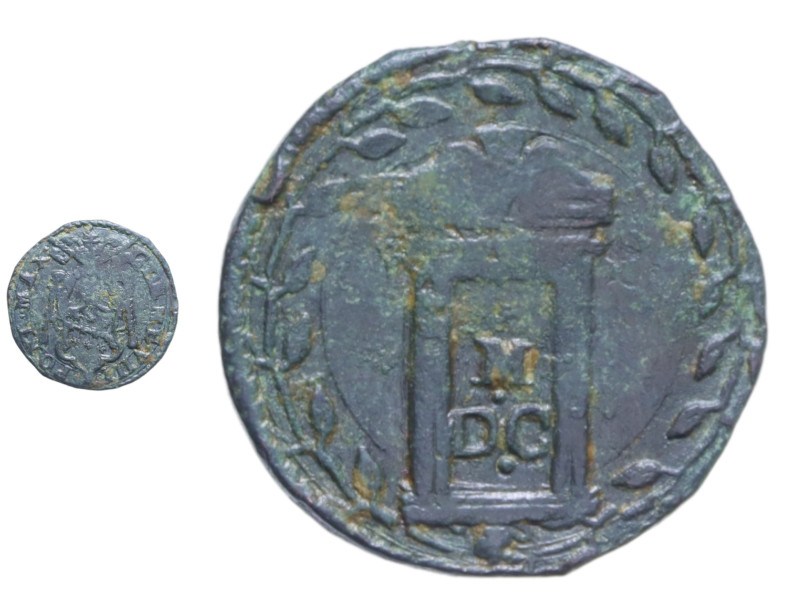 ROMA CLEMENTE VIII (1592-1605) QUATTRINO DEL GIUBILEO CU. 4,43 GR. MIR. 1457/2 R...