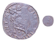 ROMA CLEMENTE VIII (1592-1605) QUATTRINO DEL GIUBILEO CU. 3,34 GR. MIR. 1457/2 R qBB