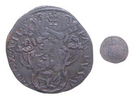 ROMA PAOLO V (1605-1621) QUATTRINO CU. 2,64 GR. MIR. 1566/3 R BB