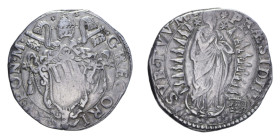 ROMA GREGORIO XV (1621-1623) TESTONE AG. 9,64 GR. MIR. 1622/1 C BB
