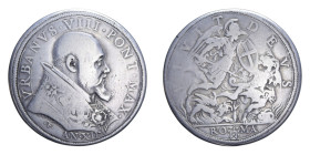 ROMA URBANO VIII (1623-1644) PIASTRA AN. XII AG. 30,72 GR. MIR. 1693/5 R qBB
