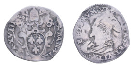 ROMA URBANO VIII (1623-1644) GROSSO AN. XVIII AG. 1,38 GR. MIR. 1724 C qBB/MB-BB