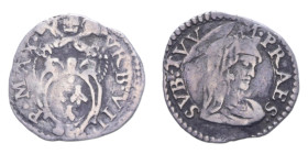 ROMA URBANO VIII (1623-1644) MEZZO GROSSO AG. 0,56 GR. MIR. 1733 C qBB